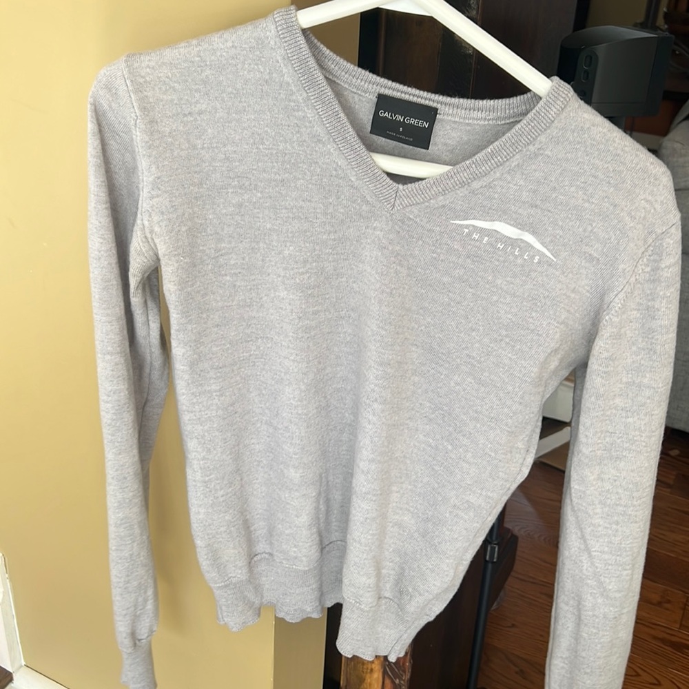 Galvin Green V neck sweater